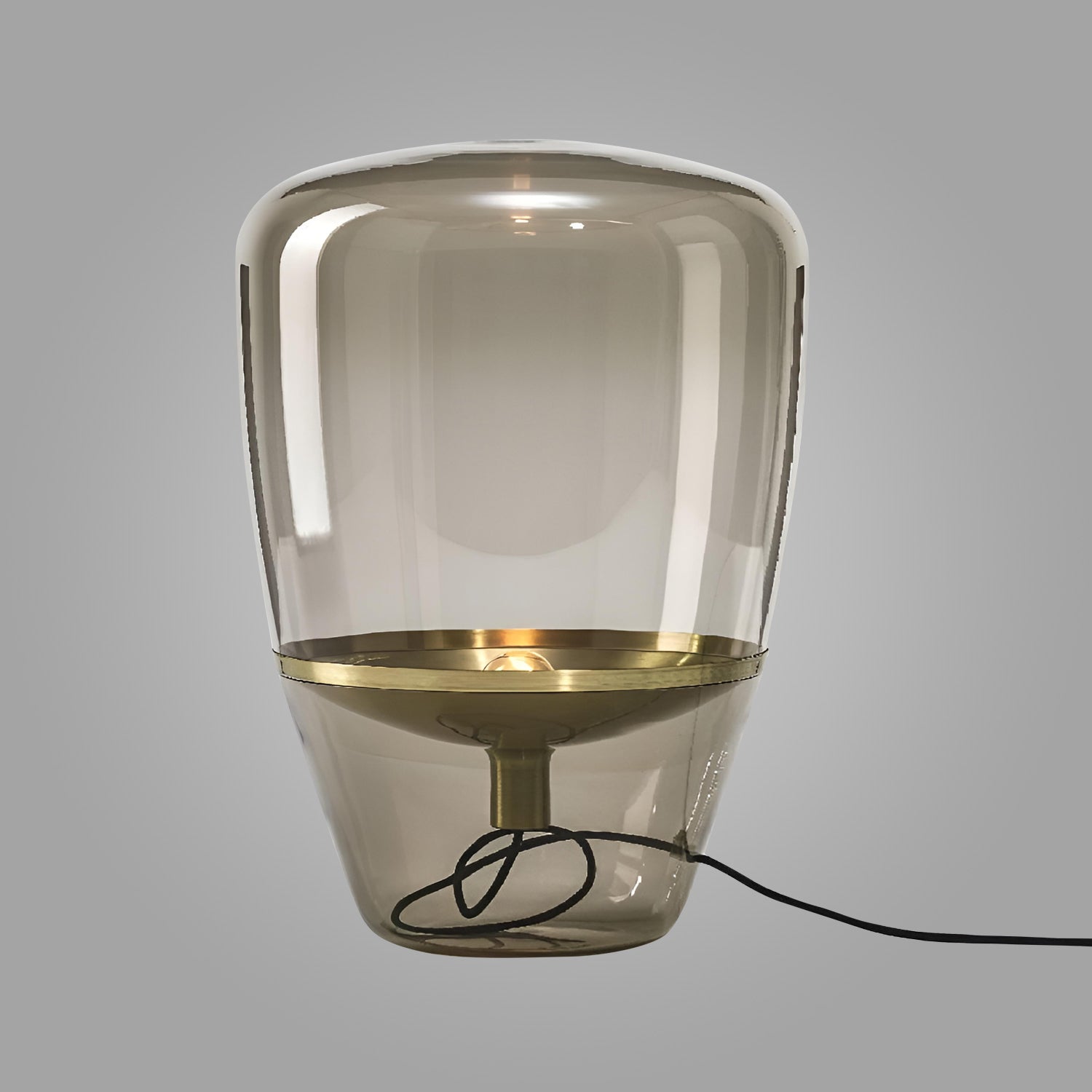 Sleek Aura Glass Vessel Table Lamp