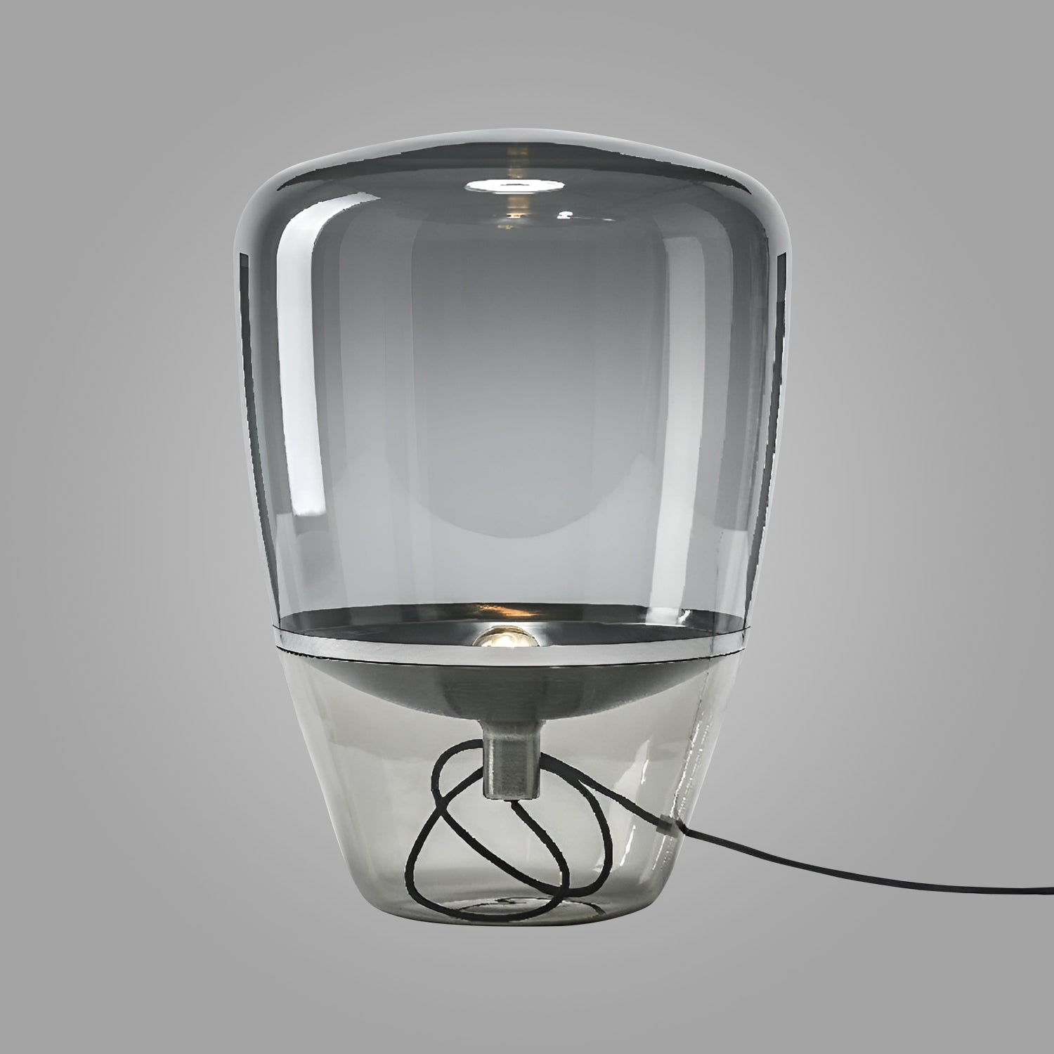 Sleek Aura Glass Vessel Table Lamp