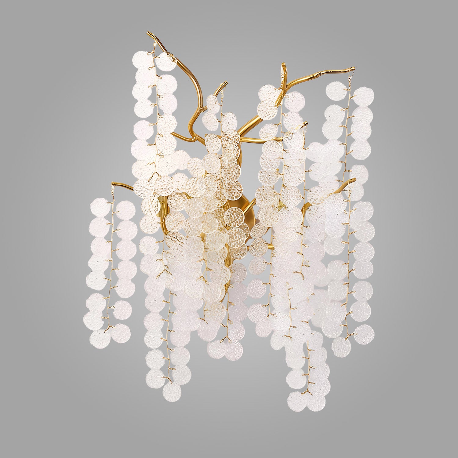 Crystal Cascade Elegance Wall Sconce