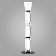 Luminous Columnar Glass Tower Floor lamp