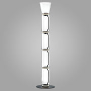 Luminous Columnar Glass Tower Floor lamp