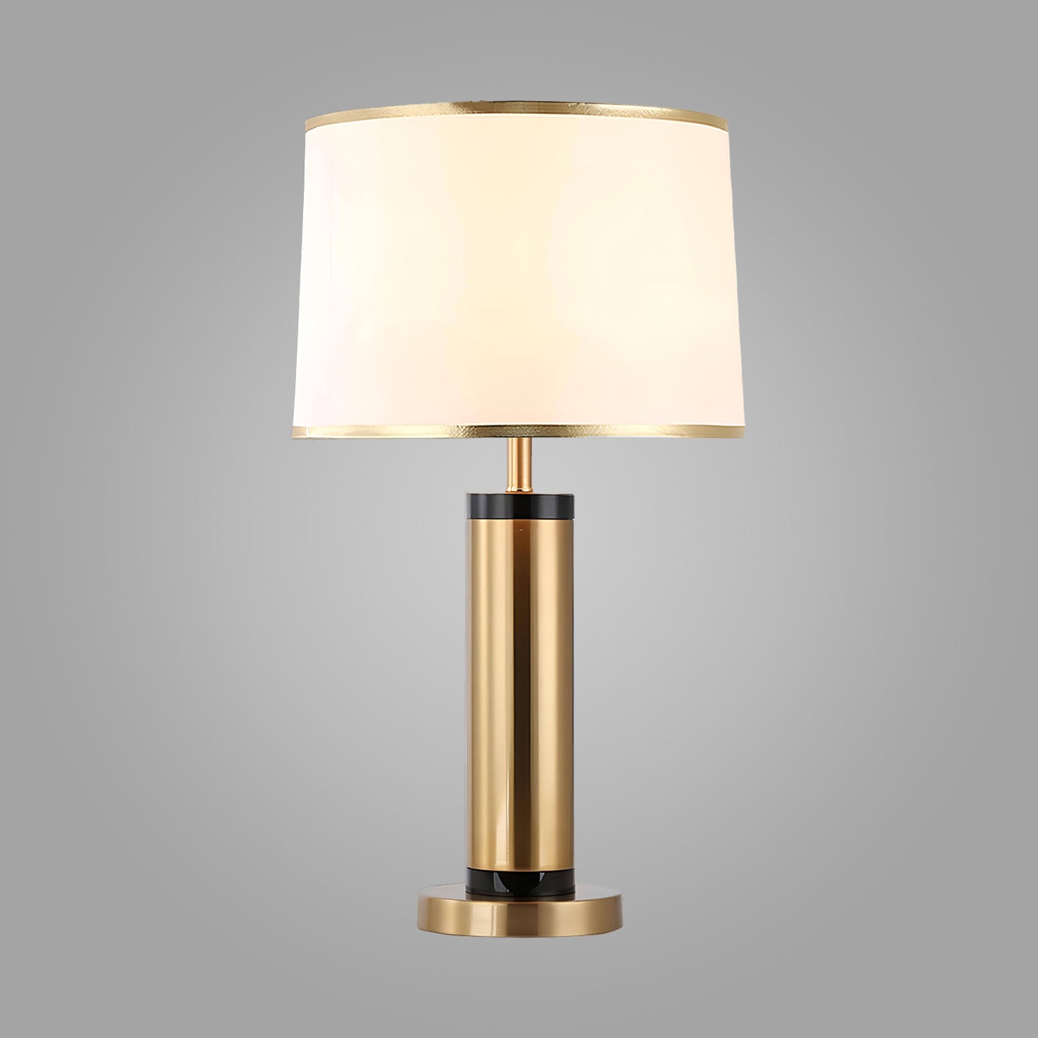 Midnight Gold Column Table Lamp