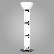 Luminous Columnar Glass Tower Floor lamp