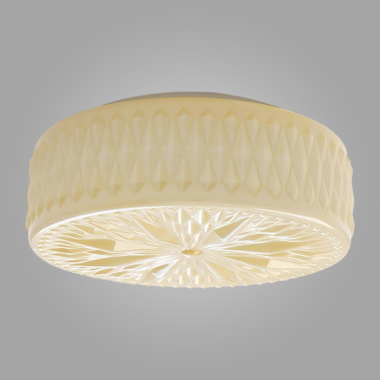 Beige Crystal Elegance Ceiling Light