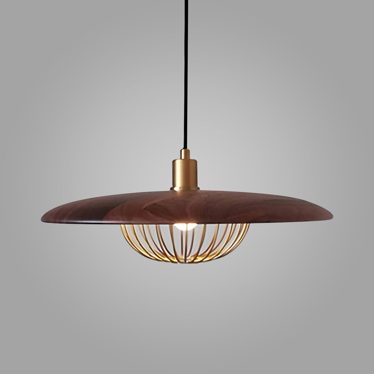 Espresso Halo Pendant Lamp