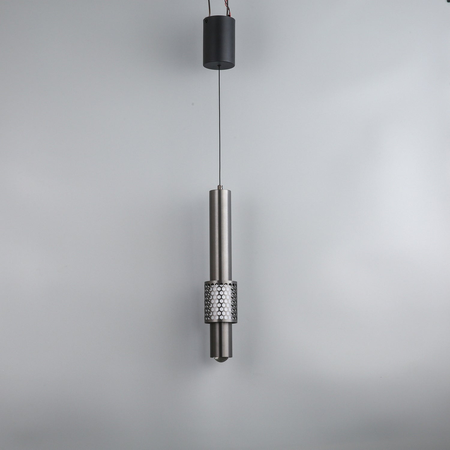 Cylindrical Hollow Mesh Pendant Light