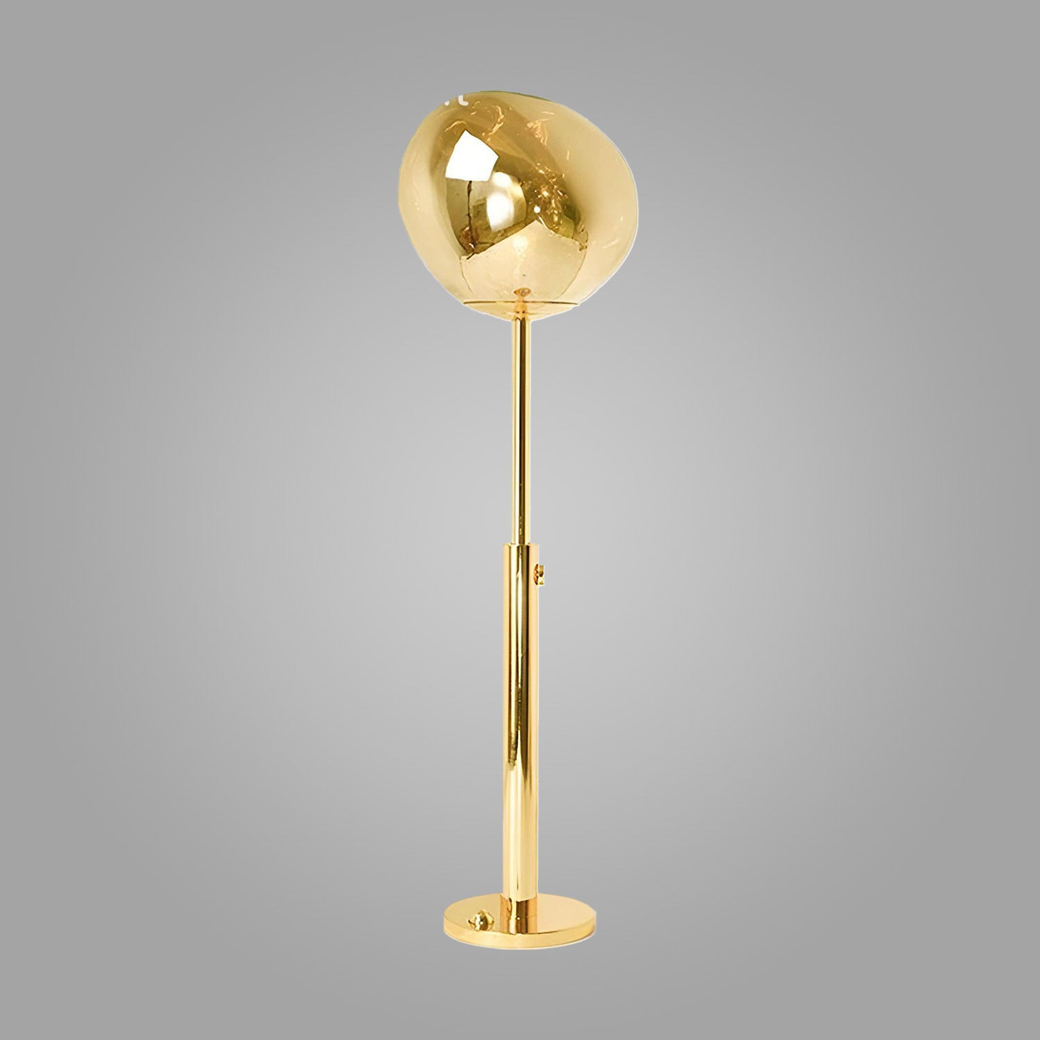 Copper Gleam Orb Floor Lamp