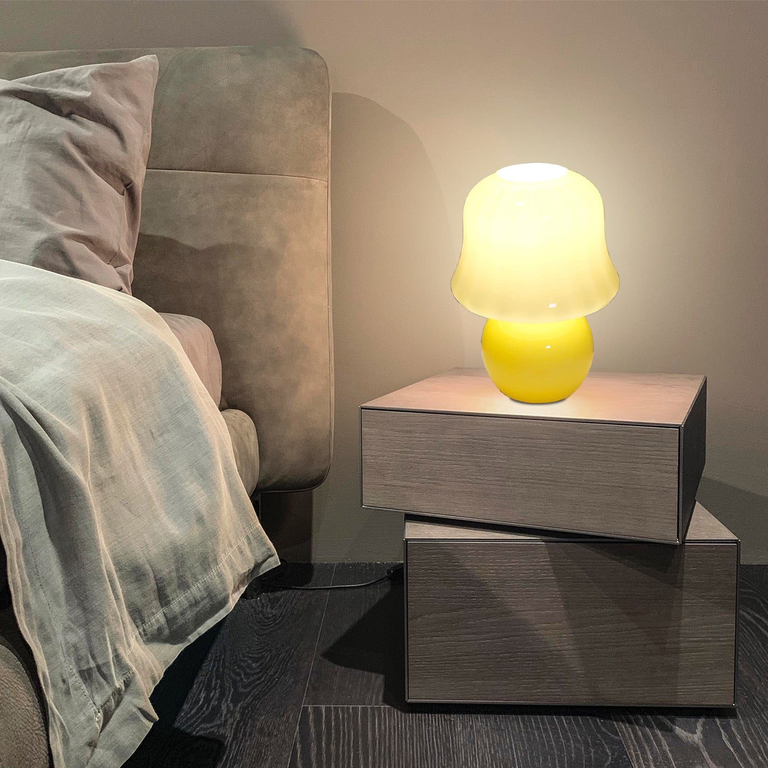 Amber Frost Table Lamp