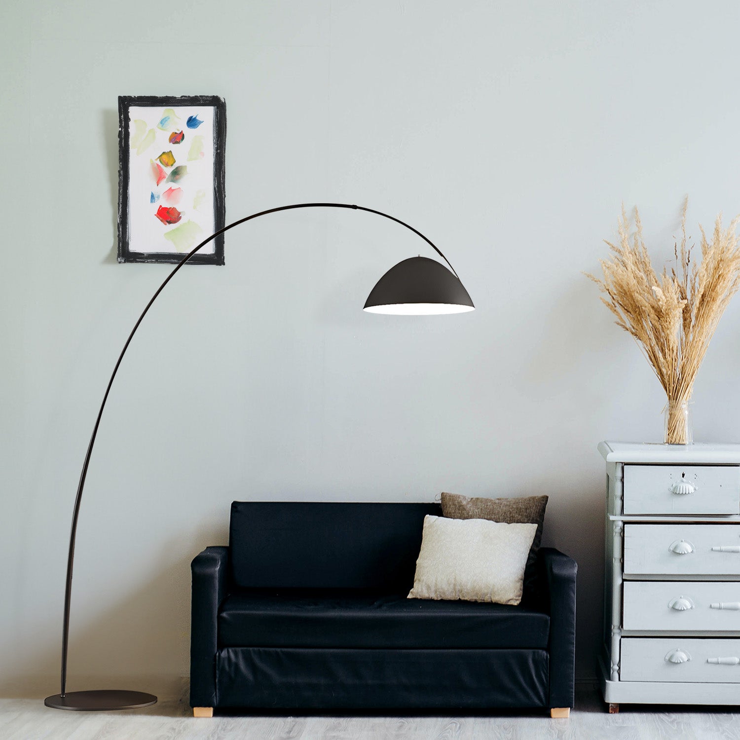 Modern Arc Silhouette Floor Lamp