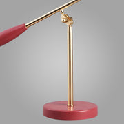 Crimson Gleam Table Lamp