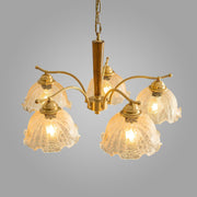 Golden Petal Glow Chandelier