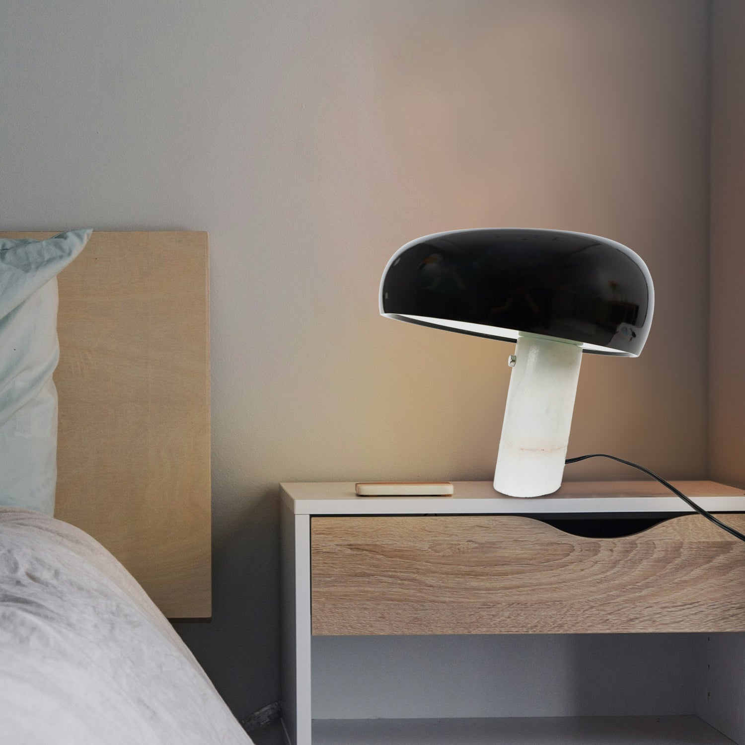 Sleek Silhouette Marble Table Lamp