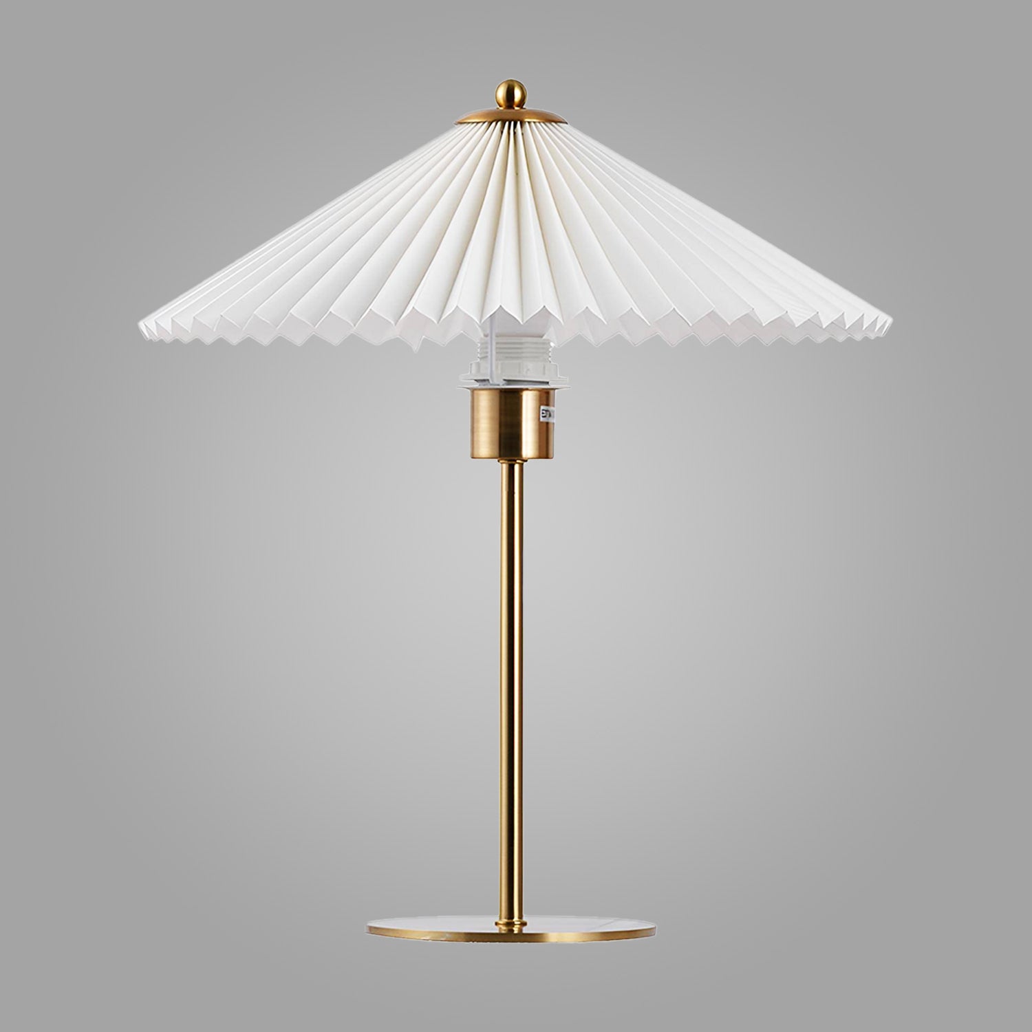 Golden Radiance Pleated Table Lamp