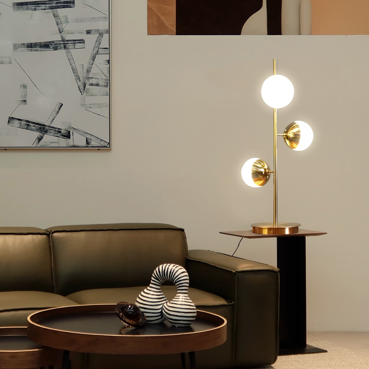 Lunar Elegance Floor Lamp