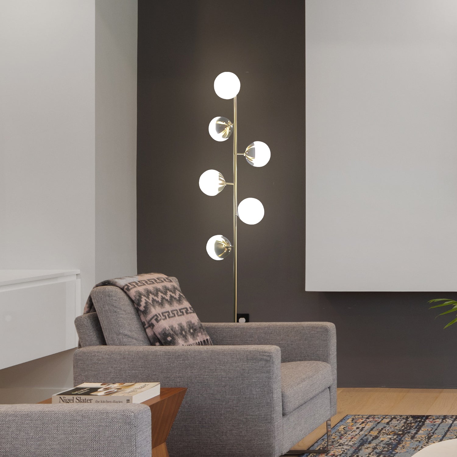 Lunar Elegance Floor Lamp