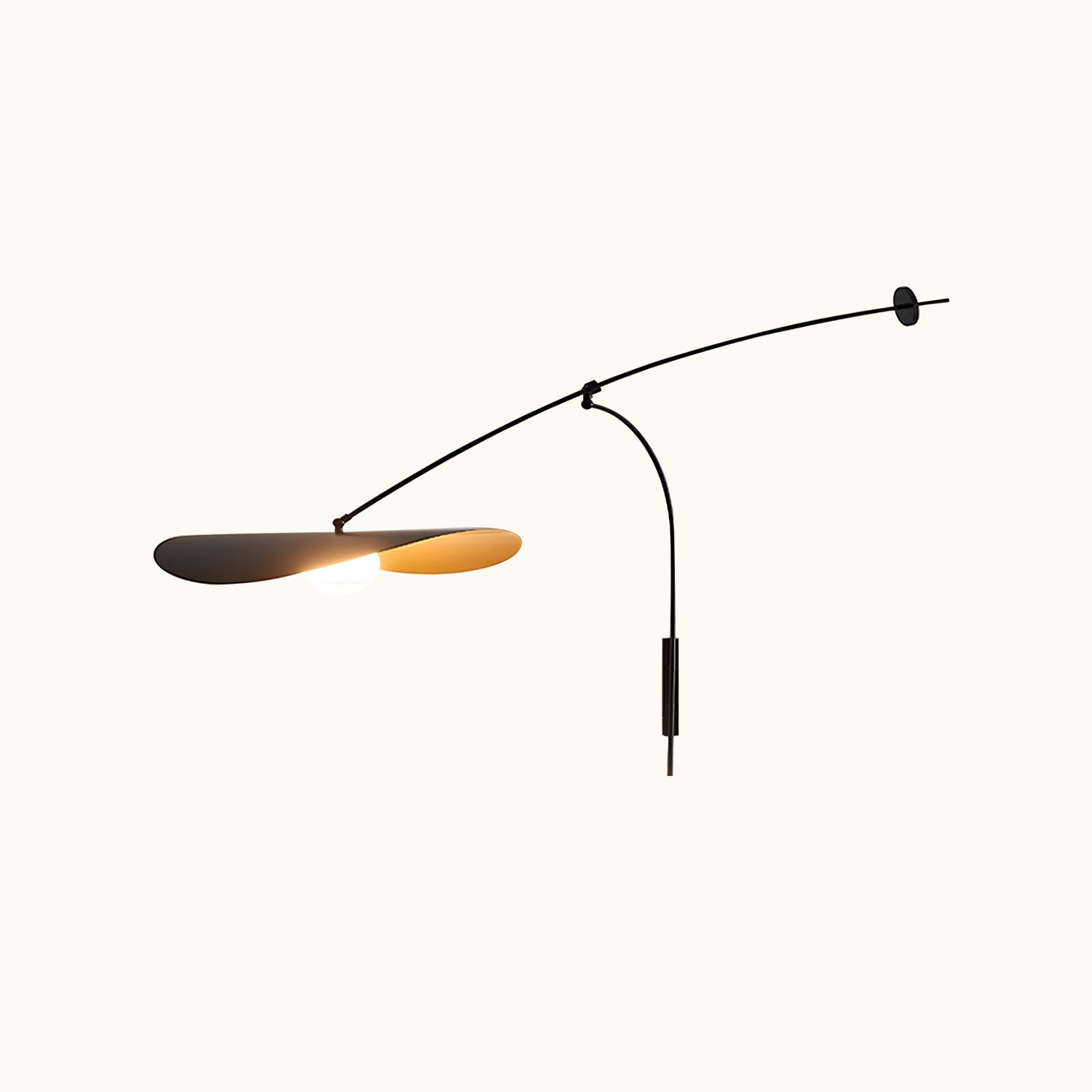 Cantilevered Crescent Wall Light