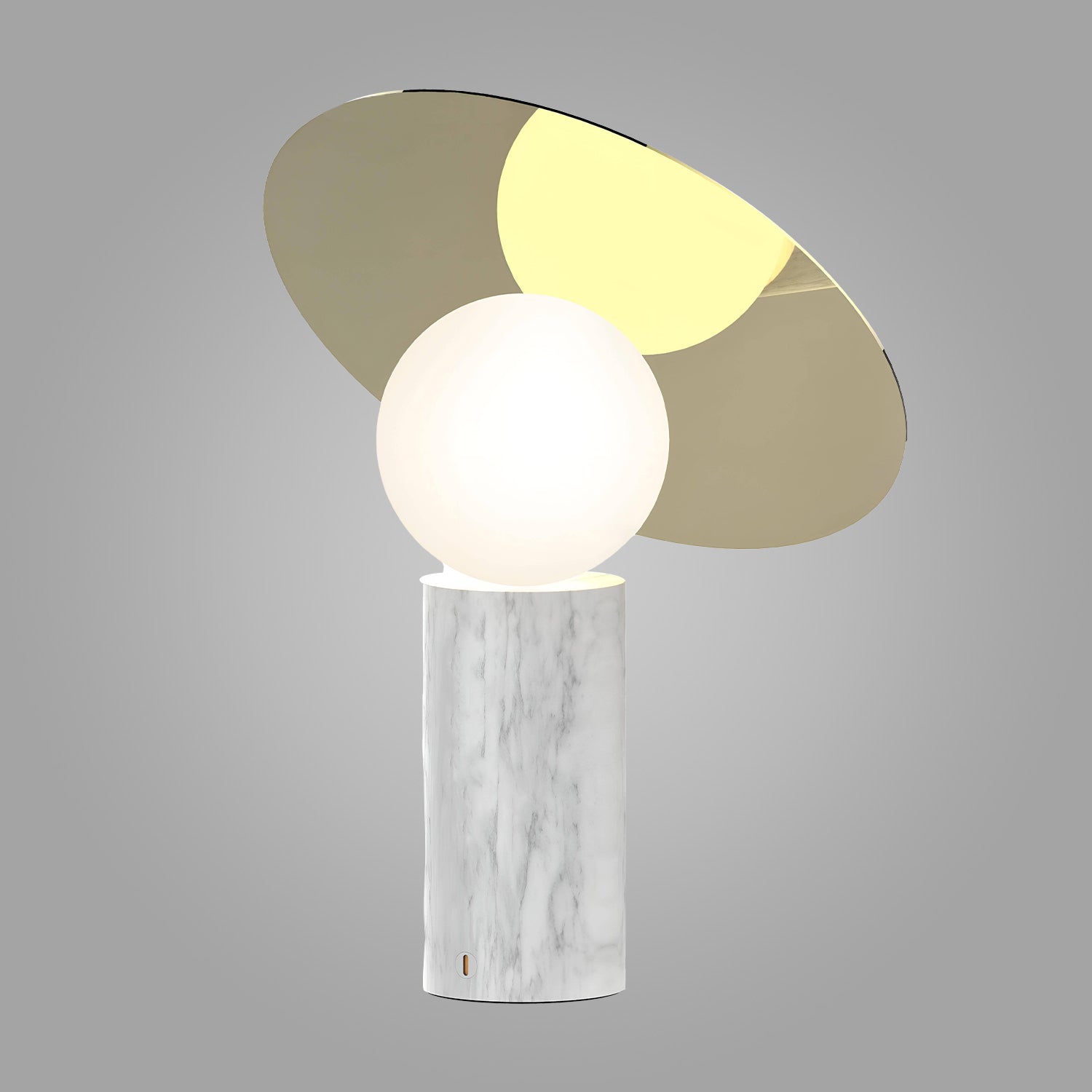 Lunar Gleam Marble Table Light