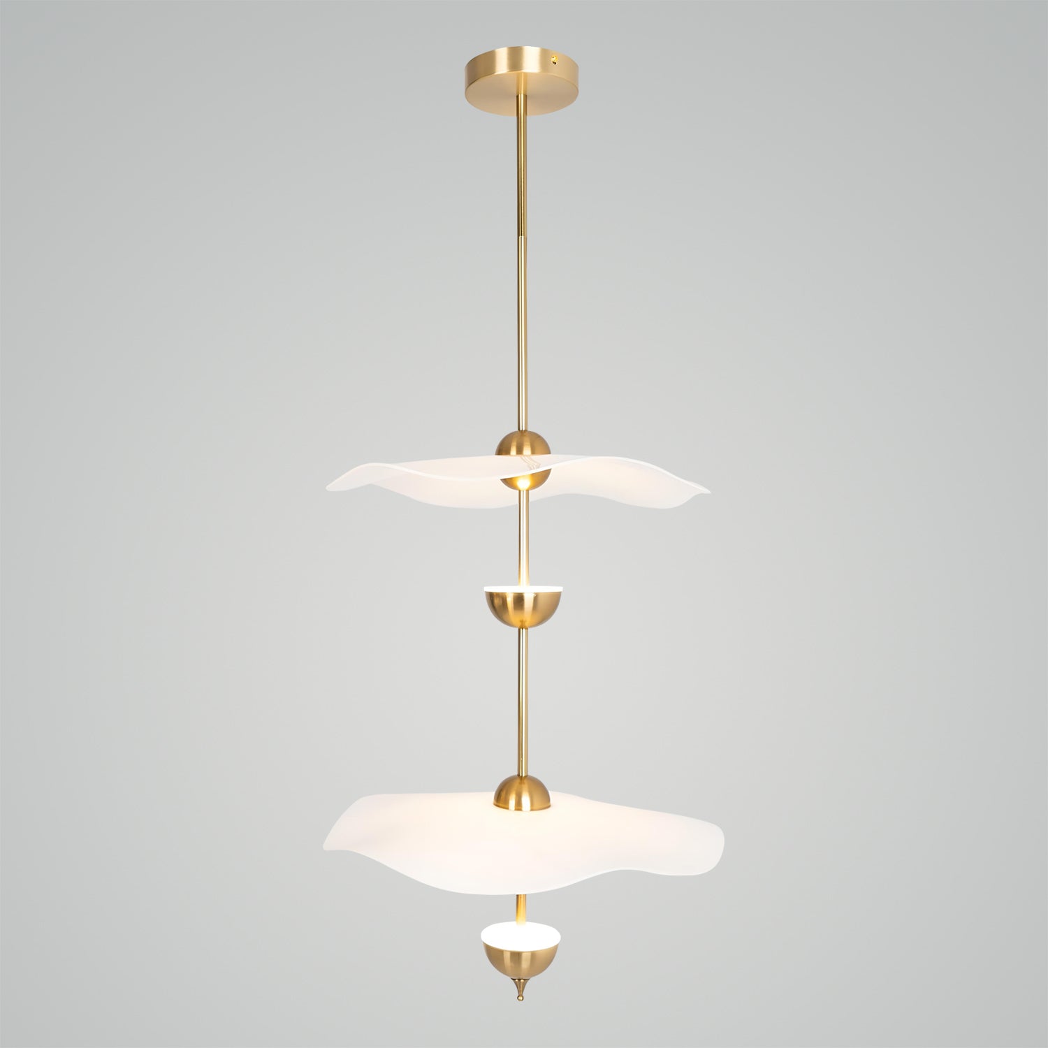 Envolee Double Biscuit Pendant Light