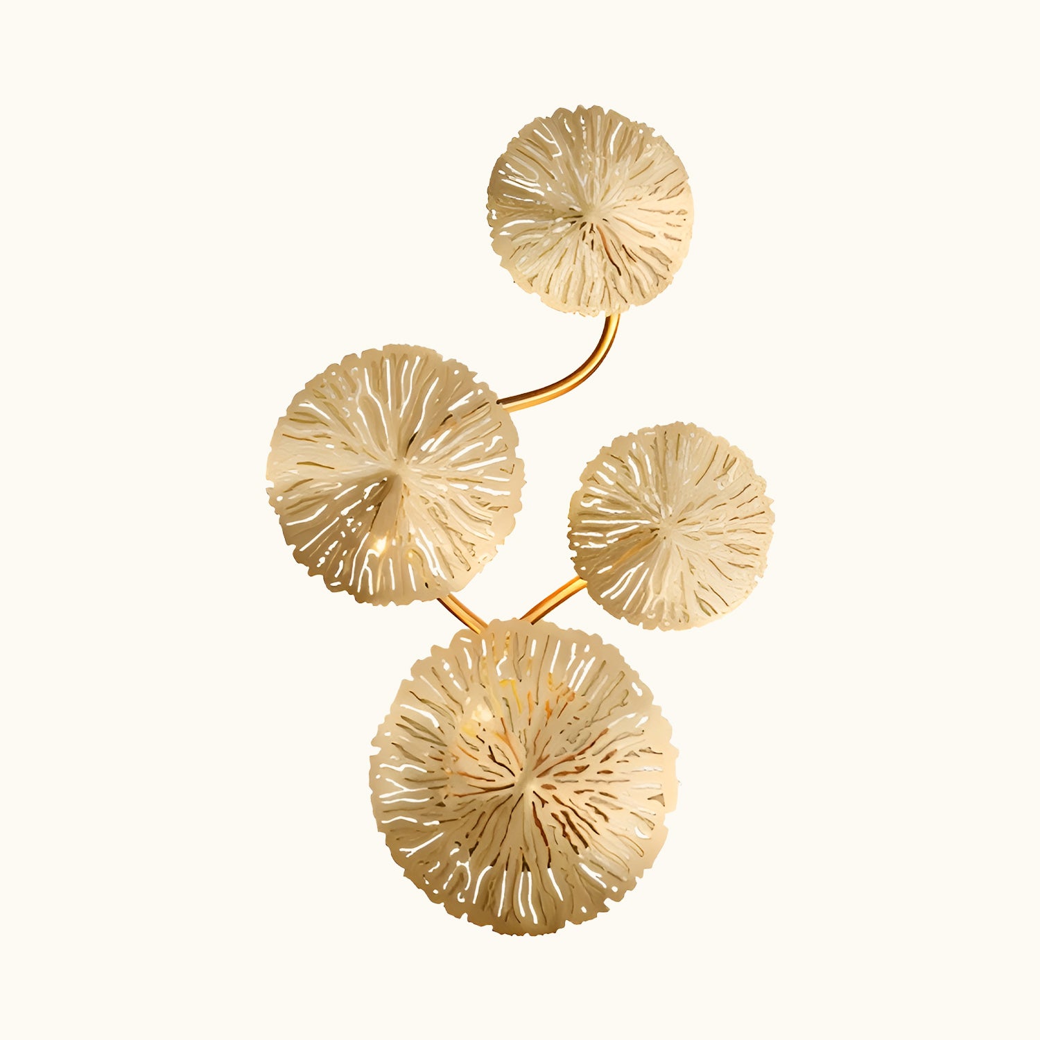 Golden Flora Radiance Sconce