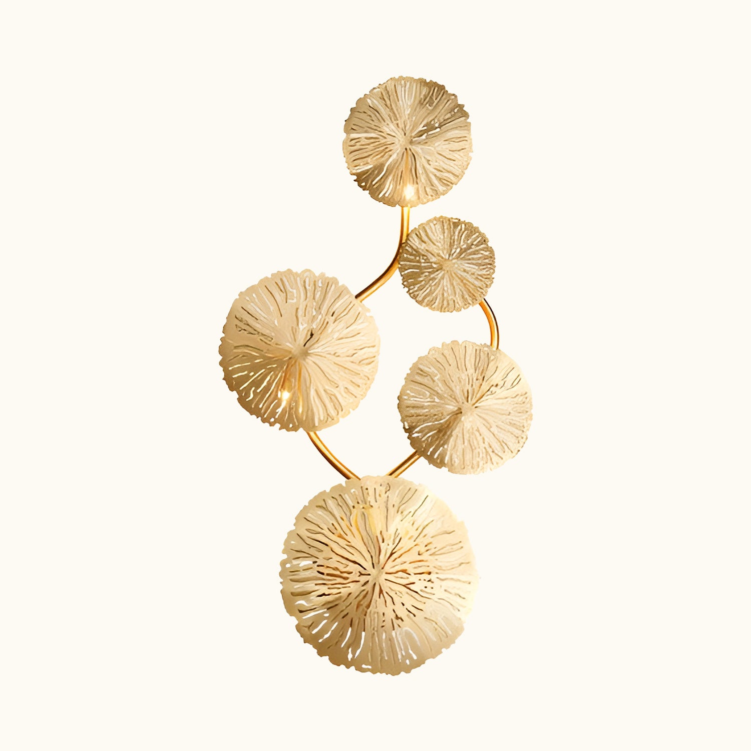 Golden Flora Radiance Sconce