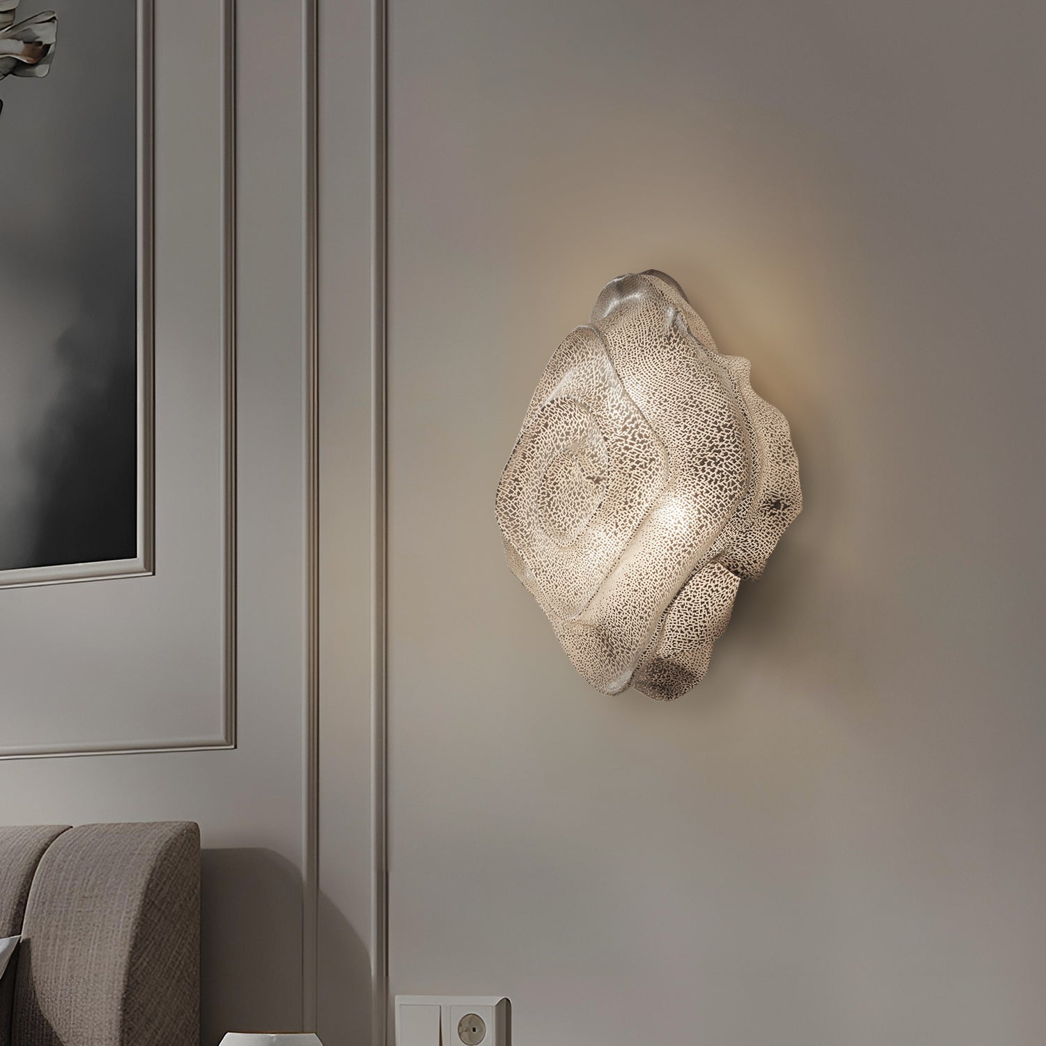 Ivory Lattice Radiance Sconce