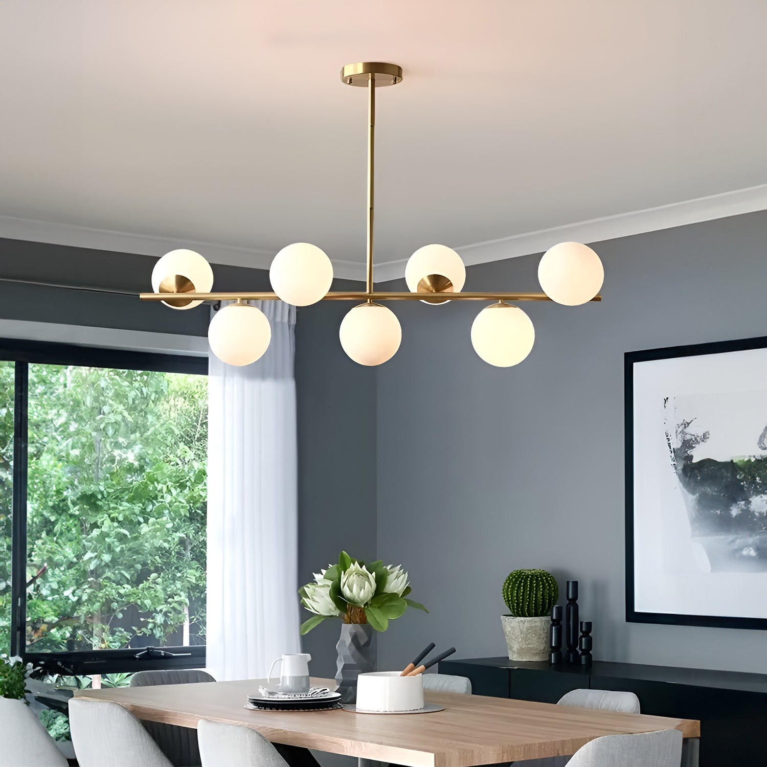 Sphere & Stem Chandelier