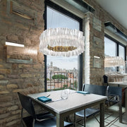 Accordeon Chandeliers - SilverWave Pendant Light