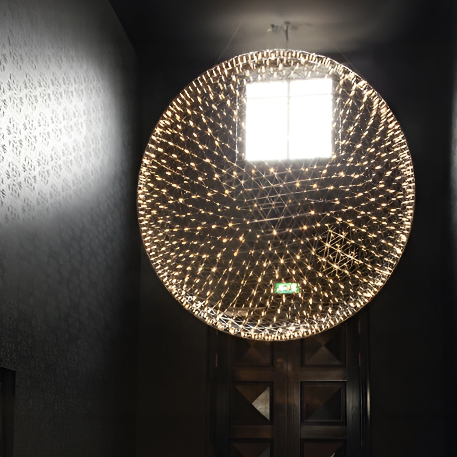 Silver Spark Ball Pendant Light