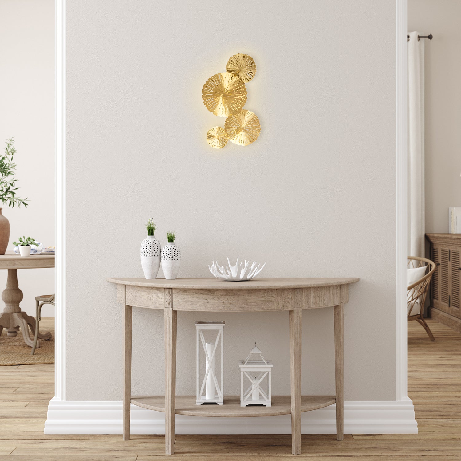 Golden Flora Radiance Sconce