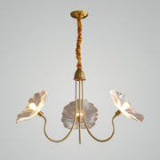 Lotus Leaf Glass Chandelier