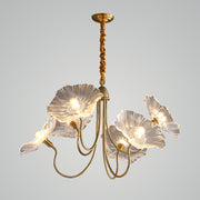 Lotus Leaf Glass Chandelier