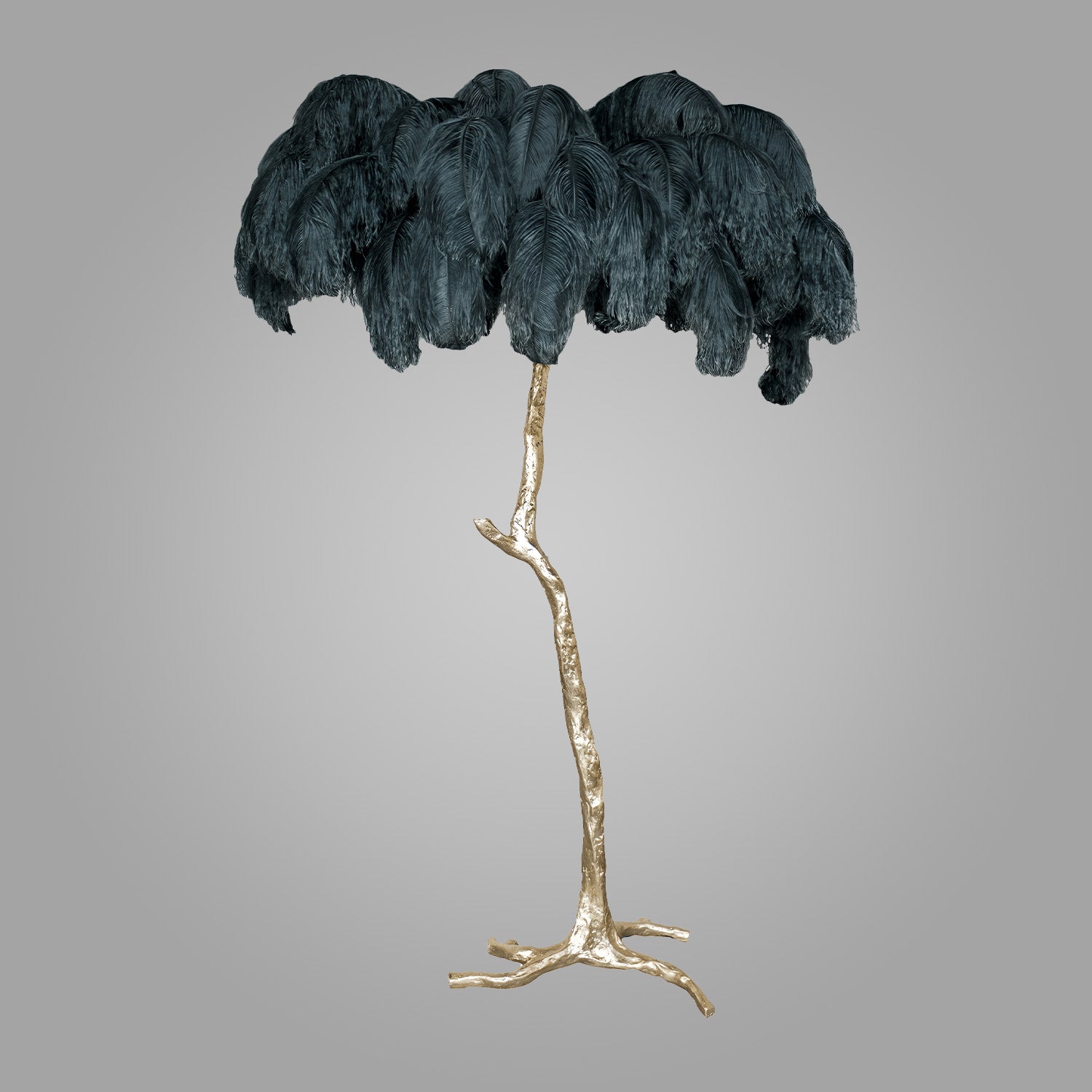 Ostrich_Feather_Brass_Floor_Lamp_LD006