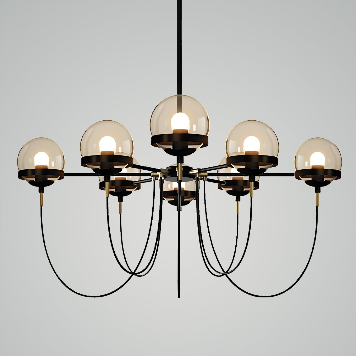 Saturnus Chandelier - Eclipse Orb Chandelier