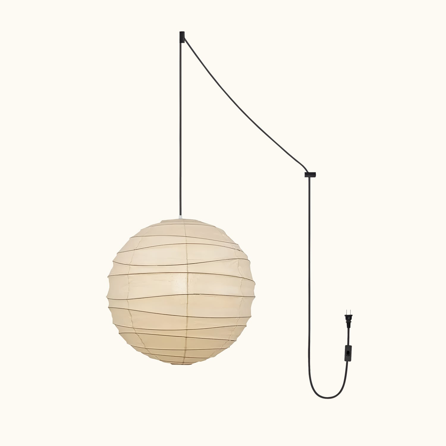 Washi Paper Pendant Swag Lamp