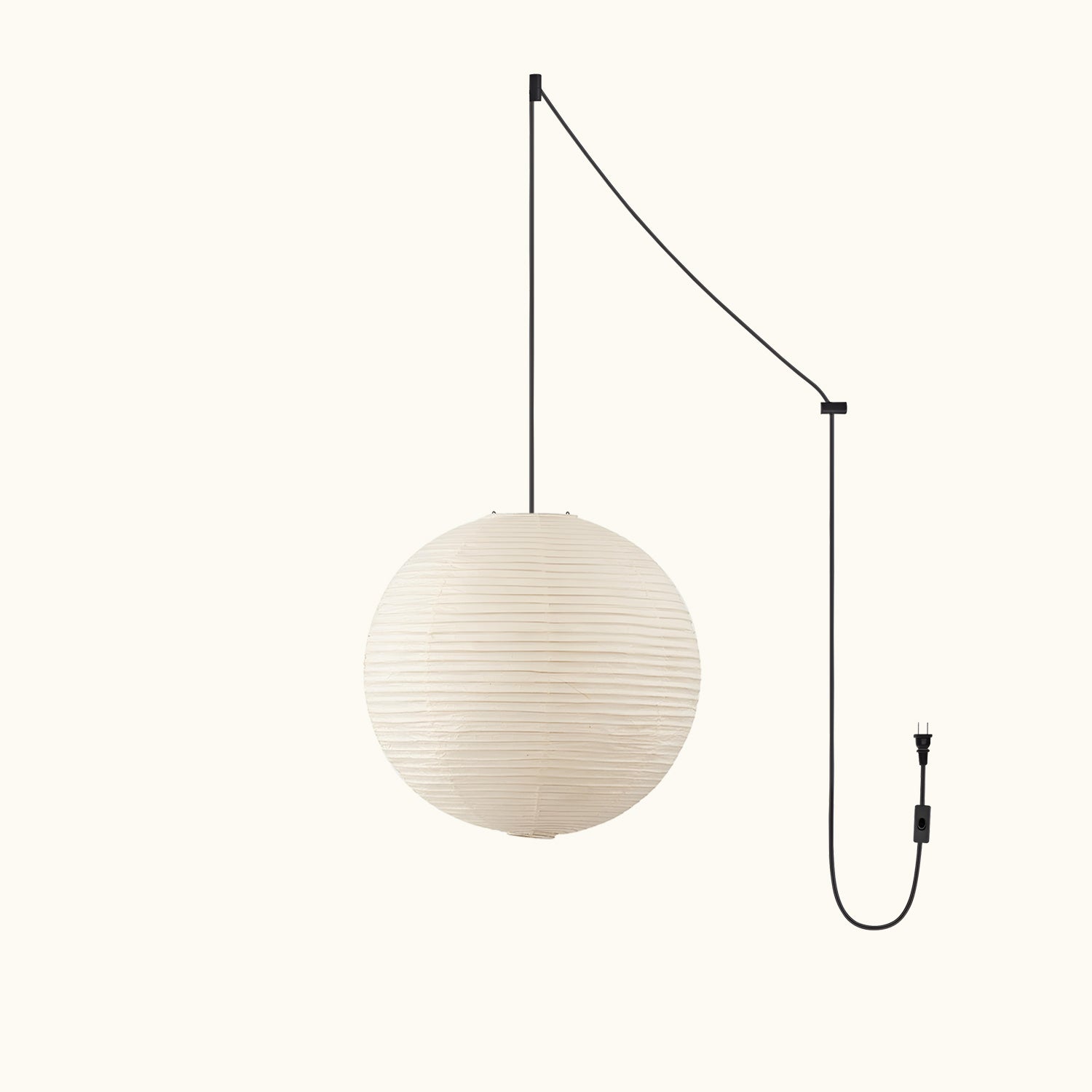 Washi Paper Round Series Pendant Swag Lamp