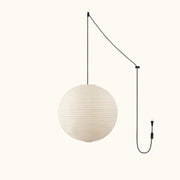 Washi Paper Round Series Pendant Swag Lamp