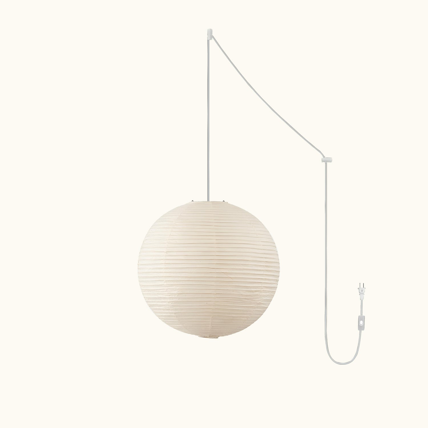 Washi Paper Round Series Pendant Swag Lamp