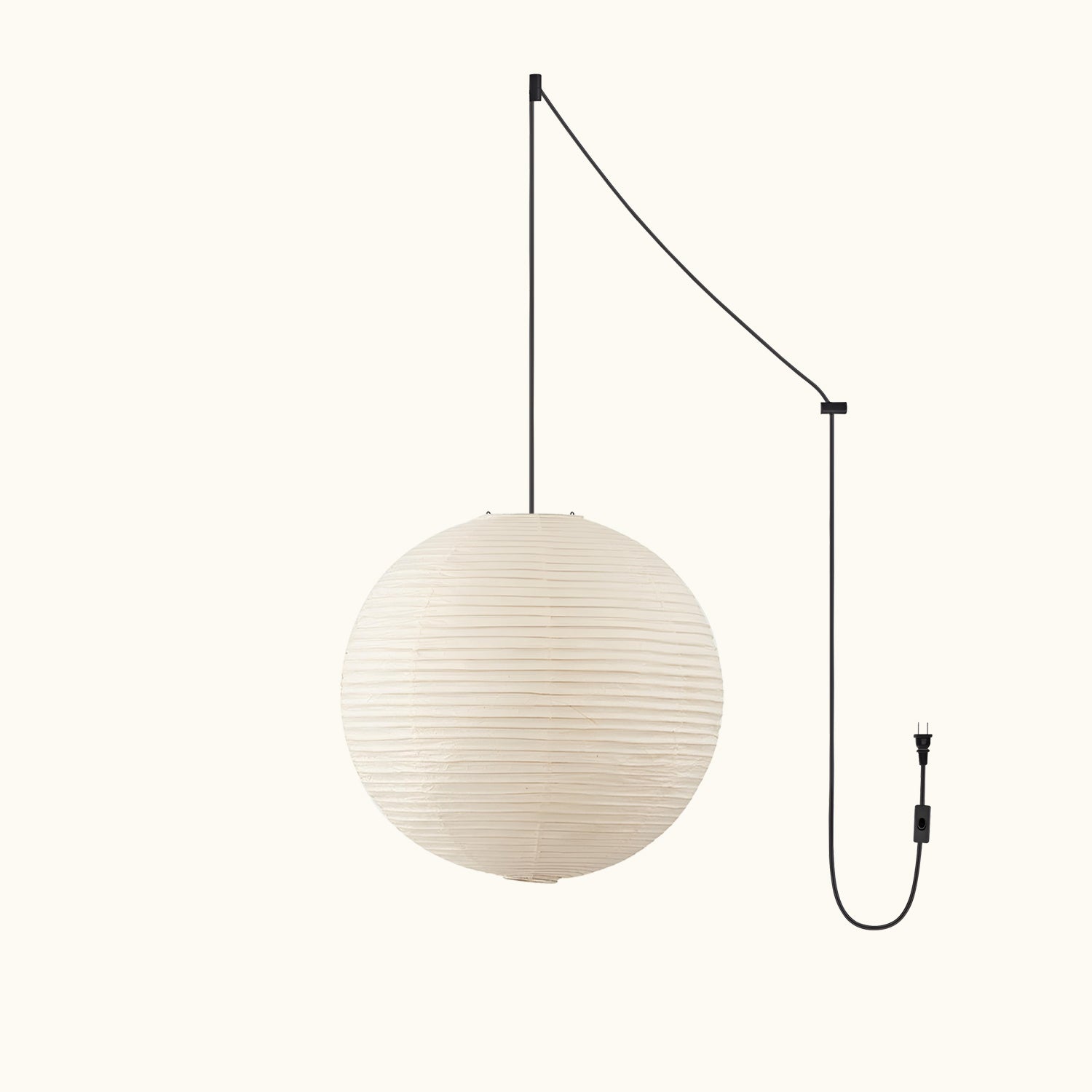 Washi Paper Round Series Pendant Swag Lamp