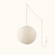 Washi Paper Round Series Pendant Swag Lamp