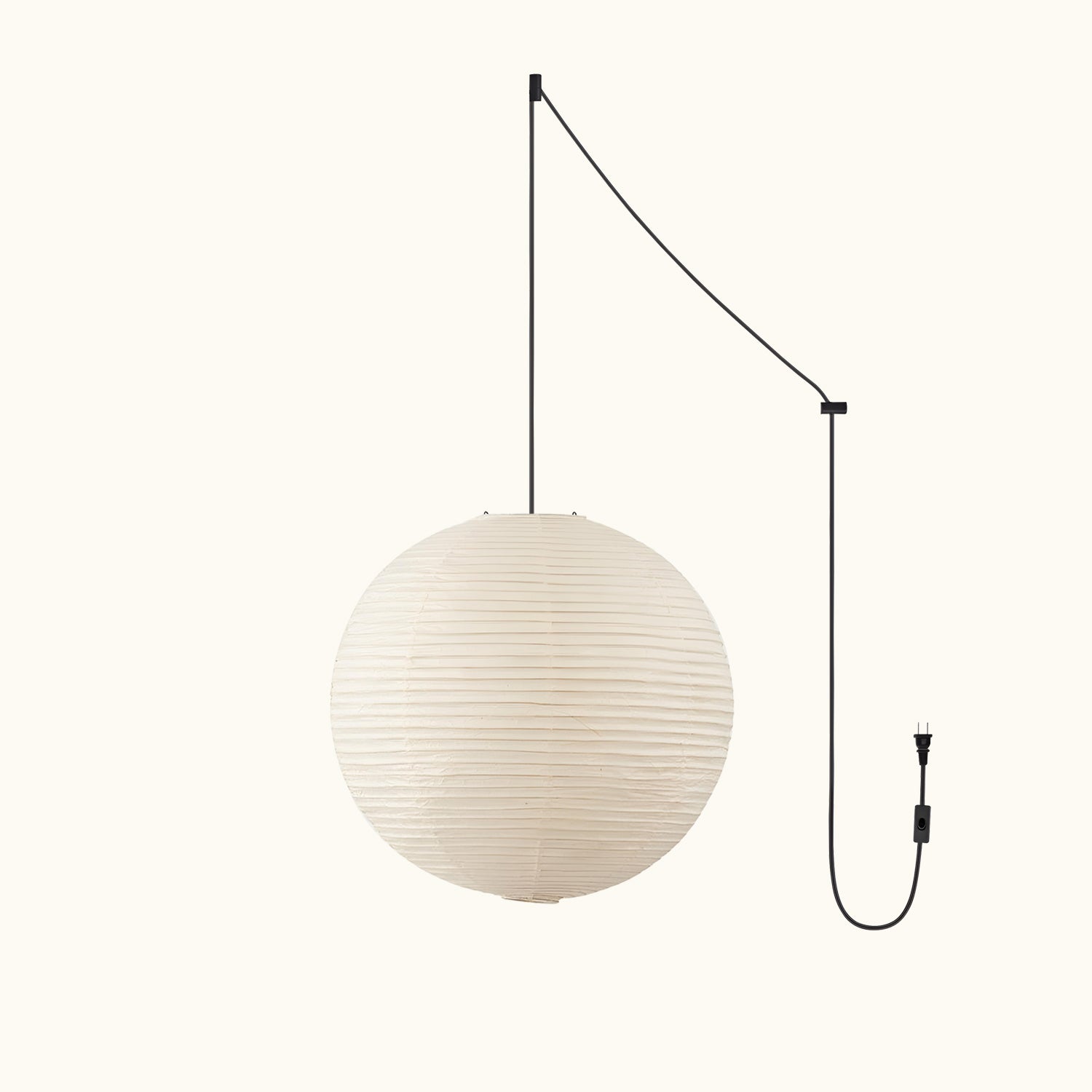 Washi Paper Round Series Pendant Swag Lamp