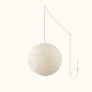 Washi Paper Round Series Pendant Swag Lamp