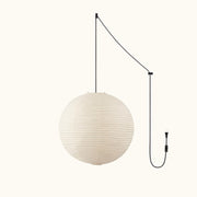 Washi Paper Round Series Pendant Swag Lamp