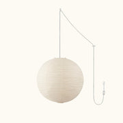 Washi Paper Round Series Pendant Swag Lamp