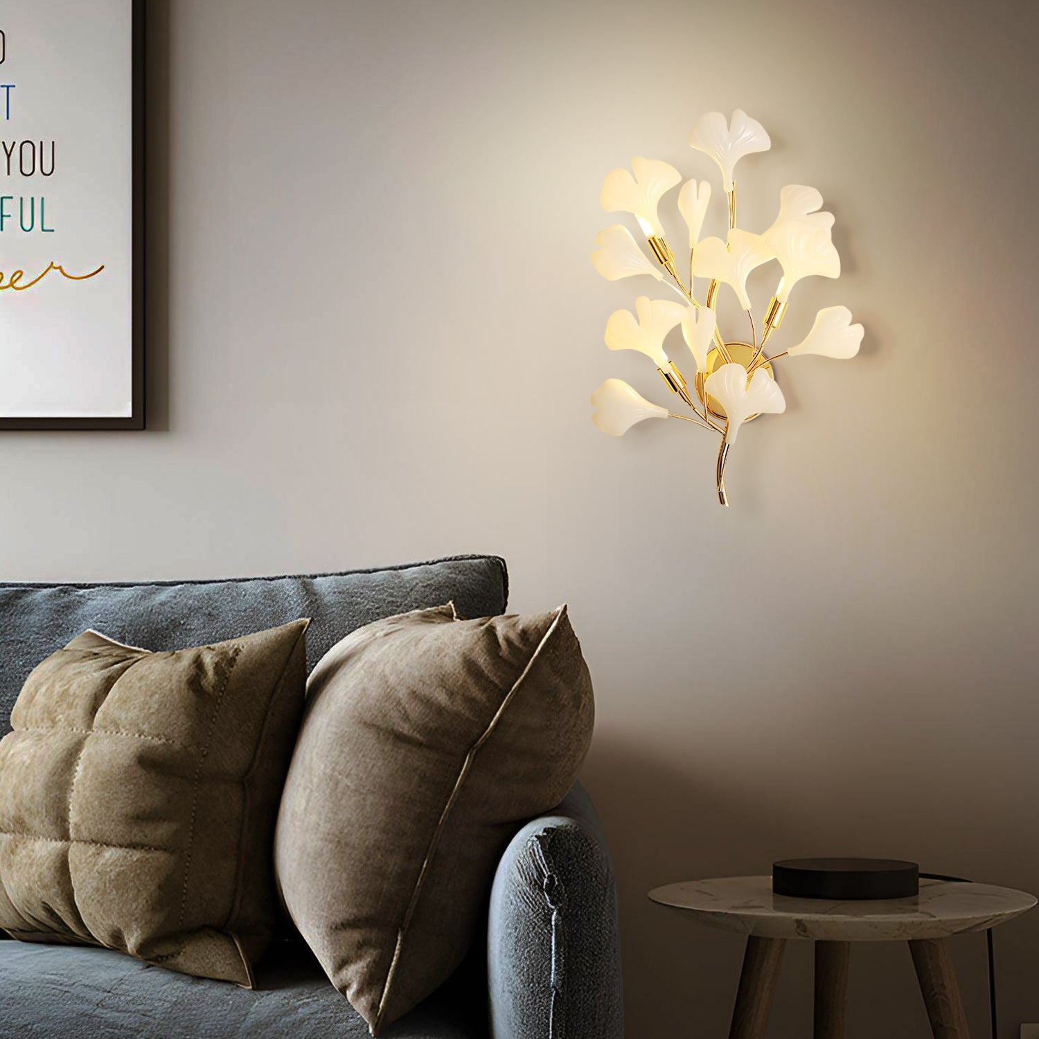 Gilded Petal Illuminator Wall lamp